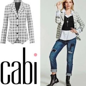 CAbi Valentina Plaid Blazer, NWOT